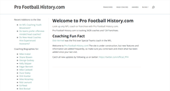 Desktop Screenshot of pro-football-history.com