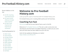 Tablet Screenshot of pro-football-history.com